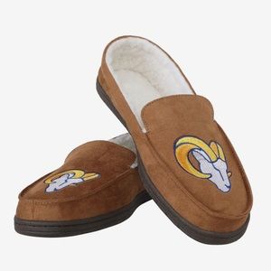 Los Angeles Rams Beige Moccasin Slipper